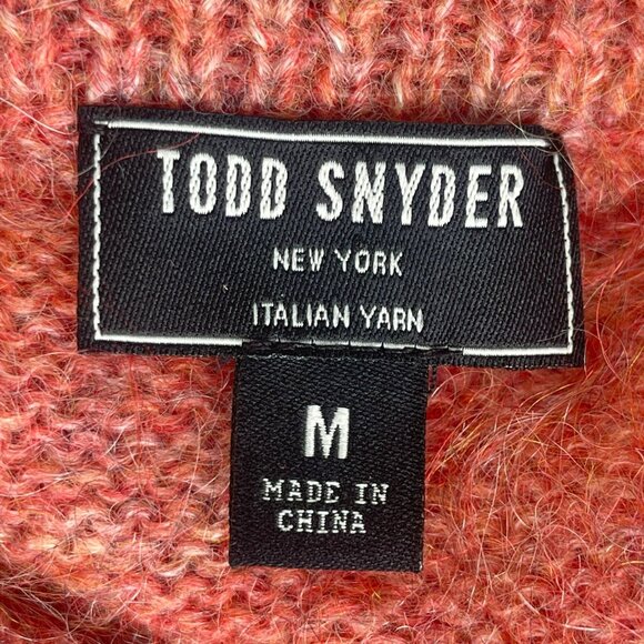 Todd Snyder Recycled Wool Alpaca Crewneck Knit Sweater - Orange - Size M - Picture 5 of 5